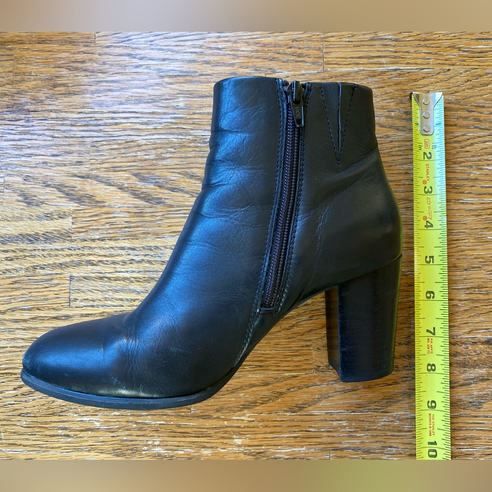 Vionic Leather Ankle Boots Black 7.5 - Picture 4 of 16